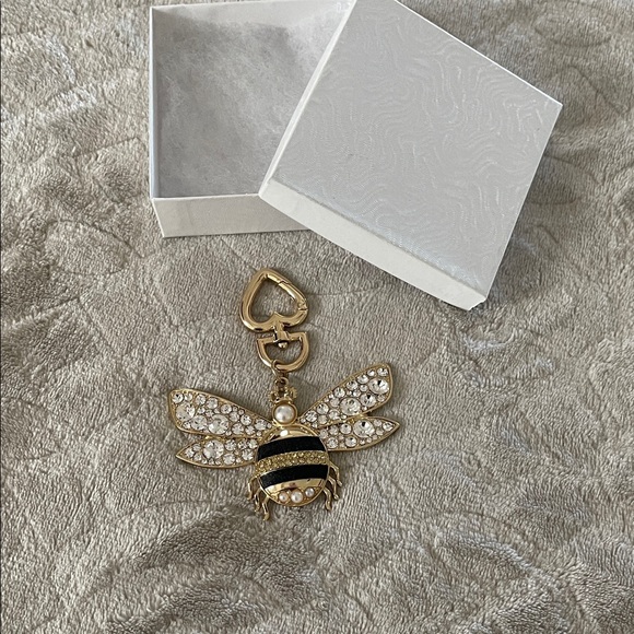 Accessories - Gold and Black Bee Keychain